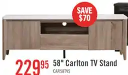 The Brick Carlton 58.25 Modern TV Stand with Storage for TVs up to 65- Dark Taupe offer