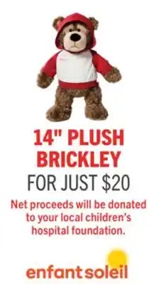 The Brick 14 PLUSH BRICKLEY offer