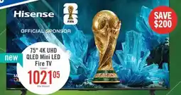 The Brick HISENSE 75 QD8SF Hi-QLED Mini-LED 4K Smart Fire TV (75QD8SF) – 2026 Model offer