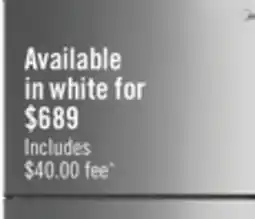 The Brick Midea 18 Cu. Ft. Top-Freezer Refrigerator - MRT18S4AWW offer