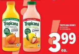 Metro Tropicana drinks offer