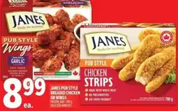 Metro Janes pub style breaded chicken or wings offer