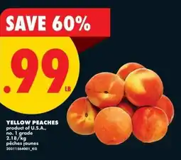 No Frills Yellow peaches offer