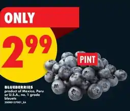 No Frills Blueberries offer