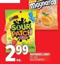 Metro Maynards candy offer