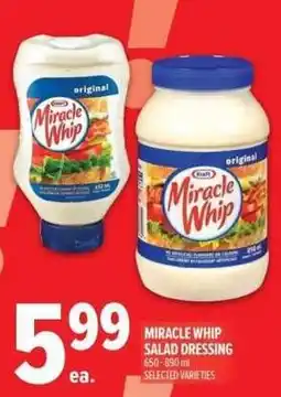Metro Miracle whip salad dressing offer