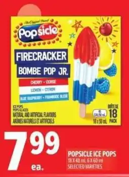 Metro Popsicle ice pops offer