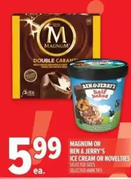 Metro Magnum or ben & jerry's ice cream or novelties offer
