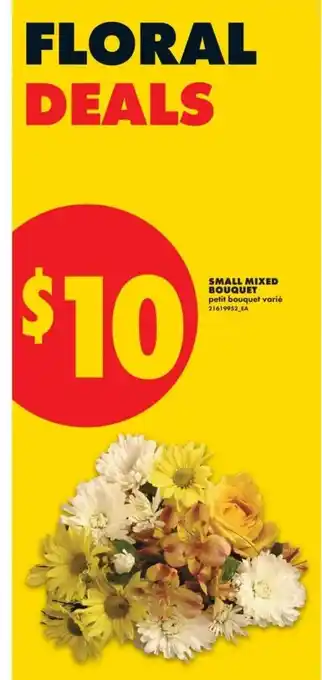 No Frills Small mixed bouquet offer