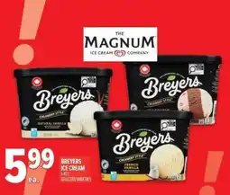Metro Breyers ice cream offer