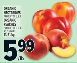 Metro Organic nectarines, organic peaches offer