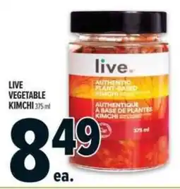Metro Live vegetable kimchi offer