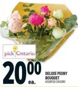 Metro Deluxe peony bouquet offer
