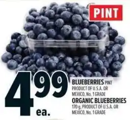 Metro Blueberries organic blueberries offer