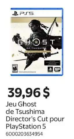 Walmart Jeu Ghost de Tsushima Director's Cut pour PlayStation 5 offer