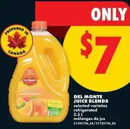 No Frills Del monte juice blends offer