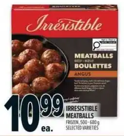 Metro Irresistible meatballs offer