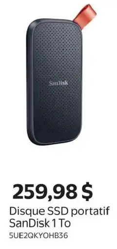 Walmart SanDisk 1 TB Portable SSD offer