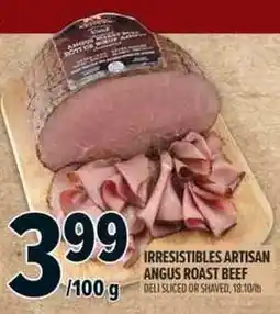 Metro Irresistibles artisan angus roast beef offer