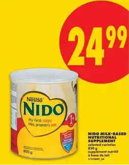 No Frills Nido milk-based nutritional supplement offer