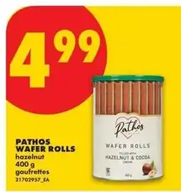 No Frills Pathos wafer rolls offer