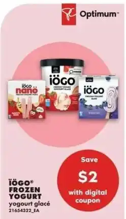 No Frills Ïögo frozen yogurt offer