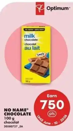 No Frills No name chocolate offer
