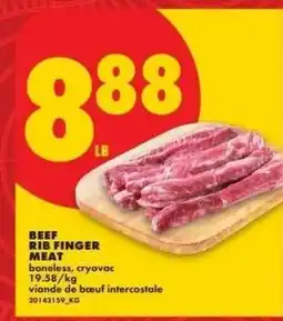 No Frills Beef rib finger meat offer