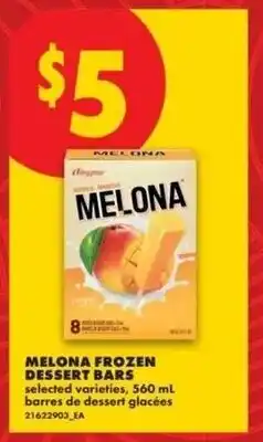 No Frills Melona frozen dessert bars offer