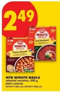 No Frills MTR minute meals offer