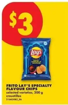 No Frills Frito lay's specialty flavour chips offer