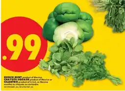 No Frills Bunch mint, chayote squash or cilantro offer