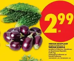 No Frills Indian eggplant or indian karela offer