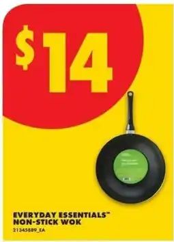 No Frills Everyday essentials non-stick wok offer