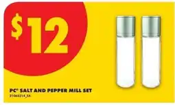 No Frills PC salt and pepper mill set offer