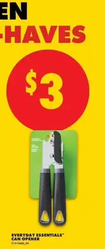 No Frills Everyday essentials can opener offer