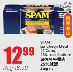 Terra Foodmart SPAM Luncheon Meat (4 Cans) offer