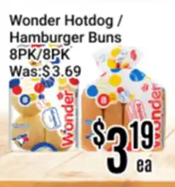 Nations Fresh Foods Wonder Hotdog / Hamburger Buns offer