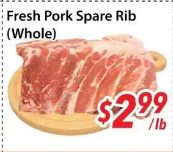 Bestco Food Mart Fresh Pork Spare Rib (Whole) offer