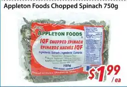 Bestco Food Mart Appleton Foods Chopped Spinach offer