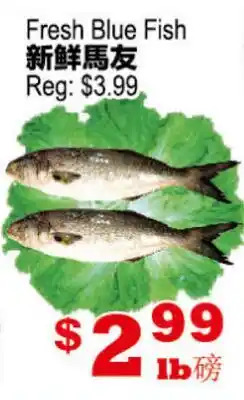 Yuan Ming Supermarket Fresh Blue Fish offer