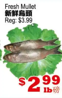Yuan Ming Supermarket Fresh Mullet offer