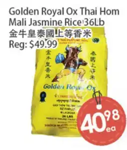 Fresh Palace Supermarket Golden Royal Ox Thai Hom Mali Jasmine Rice offer