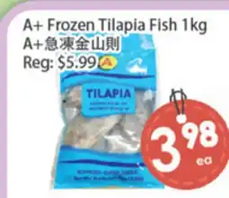 Fresh Palace Supermarket A+ Frozen Tilapia Fish 1kg offer