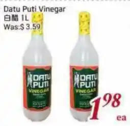 Tone Tai Supermarket Datu Puti Vinegar offer