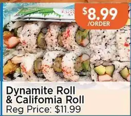 Blue Sky Supermarket Dynamite Roll & California Roll offer