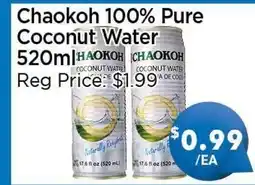 Blue Sky Supermarket Chaokoh 100% Pure Coconut Water offer