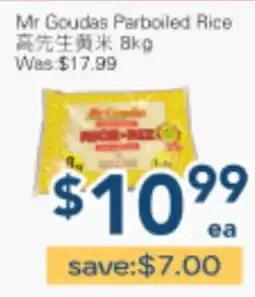 Oceans Fresh Food Market Mr Goudas Parboiled Rice offer