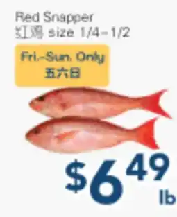 Oceans Fresh Food Market Red Snapper offer
