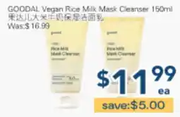 Oceans Fresh Food Market GOODAL Vegan Rice Milk Mask Cleanser offer